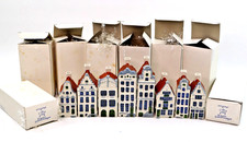 8 Royal Goedewaagen Poly Blue Delft Mini Amsterdam Houses boxes ceramic Holland picture