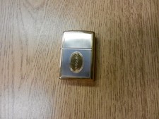 1997 Zippo Brass and Silver Classic Design Lighter Nancy From Clay Etched Unuse picture