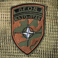 AFGAN NATO Forces COALITION US France Pocket Patch SFOR afgan Bring back picture