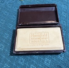 Vintage Barbershop Mansfield Shaving Soap Advertising Box  UNUSED 1920s Bourjois picture
