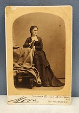Actress madame pauline Broadway New York 1870s Cabinet CARD PHOTOGRAPH picture