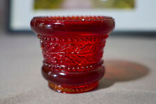 Summit Art Glass Red Holly Berry Toothpick Holder, vintage St Clair Glass   picture