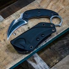 Elite Tactical SILVERFANG Fixed Blade Full Tang Knife w/Micarta Handle & Sheath picture