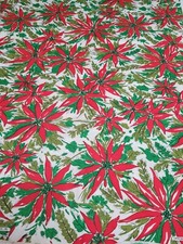 Vintage HTF MCM Christmas Fabric Indian Mills, Inc About 3.2 Yards  picture