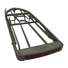 Vintage 15” Schwinn Approved Aluminum Rear Bicycle Rat Trap Rack with Reflector picture