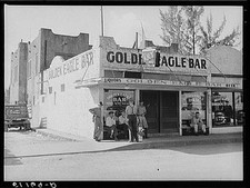Photo:Belle Glade Florida 1930s Golden Eagle Bar Liquors Storefront picture