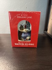 Macy’s Holiday Lane Musical Water Globe New In Box picture