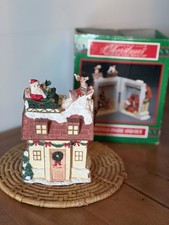 House of Lloyd Christmas Inside and Out - Ceramic House Vintage with box.  picture