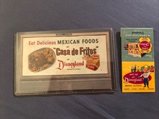 RARE Vintage 1955 Disneyland Casa de Fritos Postcard Eat Delicious Mexican Food picture
