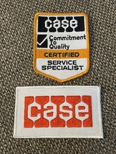 2 NOS Case Certified Service Specialist Commitment to Quality Patch TRACTOR Case picture