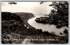 RPPC c1950s Palisades State Park Savanna Illinois Postcard picture