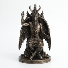 Veronese Design 9 1/2 Inch Statue of Baphomet Resin Statue Antique Bronze picture