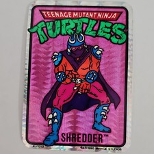 Rare VTG Prism 1990 TMNT Shredder Vending Machine Sticker by Mirage Studios picture