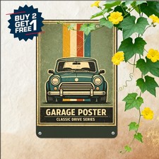 Vintage French Compact Classic Automobile Retro Metal Tin Sign Decor 8x12 picture