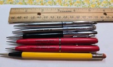 Vtg Lot 6 Advertising Mechanical Pencil Cross Autopoint Ballograf Epoca Ephemera picture