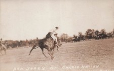 RPPC Walla Walla Frontier Days Rodeo Carrie Nation Horse Photo Postcard 4A picture