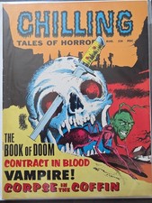 CHILLING TALES OF HORROR #2 (1969) Stanley B&W horror comic magazine VF picture