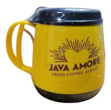 Vintage Love's Travel Stops Java Amore Travel Mug Yellow ThermoServ New Sealed picture