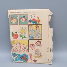 Vtg McCall's Transfer Pattern 2194 Childs Appliques picture