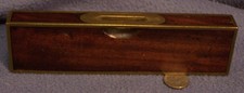 Unmarked & Early 8 inch One Window Brass Bound Rosewood Level good bubbles picture