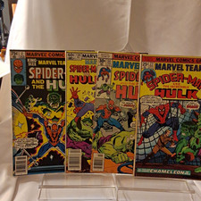 Marvel Team-Up #'s 27, 54, 126 & King Size 2. All Spider-Man Hulk picture