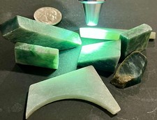 640cts Rough Raw Untreated Jadeite Green Cuttings from Myanmar picture