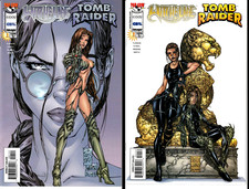 WITCHBLADE TOMB RAIDER (9.6 NM+) 1st APP TOP COW IMAGE TURNER/SILVESTRI COVERS picture