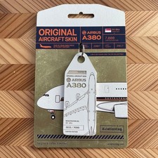 Extremely Rare Aviationtag Singapore Airlines Airbus 380 9V-SKA Key Chain KU04 picture