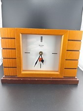 Bulova Mantel Clock, Frank Lloyd Wright Usonian II Design B1859 Works picture