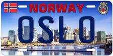 Oslo Norway Novelty Car License Plate picture