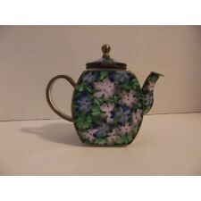 2001 Kelvin Chen #1392 Miniature Teapot Enamel on Copper      B1C    5/7/24 picture