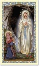 Saint Bernadette Laminated Prayer Card, New #PCL-31 picture