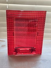 Baccarat Crystal Red Eye Picture Frame Fit 5x7 Photo No Box picture