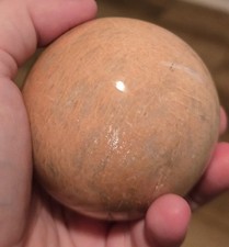 93.7 mm 515 grams Polished Peach Mineral Sphere Display Specimen picture