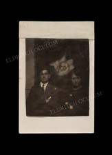 Spirit Photograph by William Hope Crewe Circle RPPC c. 1920 Ghost Occult picture