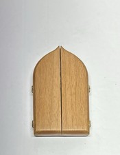 VTG Wood Triptych First Holy Communion 4” Religious - EUC picture