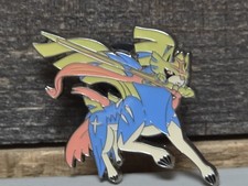 Pokémon Zacian Enamelled Metal Lapel Pin, Blue Yellow from True Steel Collection picture
