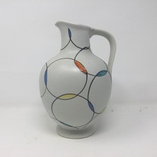 Vtg Vase Circles Western Germany Zell Schmider 1956 Numbered Anneliese Beckh picture