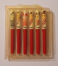1988 Set of 6 Commemorative Bob's Big Boy Pens (in original plastic container) picture