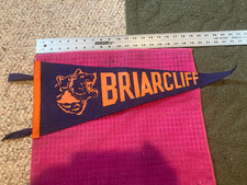 VINTAGE Briarcliff Manor New York NY High School PENNANT Banner BEARS -Ship Fast picture