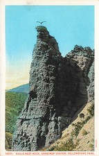 EAGLE NEST ROCK GARDINER CANYON POSTCARD YELLOWSTONE NATIONAL PARK WYOMING 1910s picture