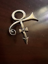 Vintage Prince Symbol Pin Concert Memorabilia Jacket Hat Shirt Lapel Badge picture