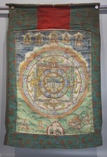 Real Tibet 19th Century Old Antique Buddhist Thangka 