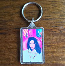 Vintage 90's Bjork Post Keychain Ring Chicago's Q101 Radio picture