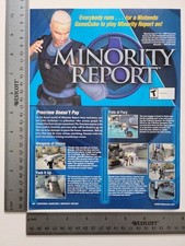 Minority Report Advertisement Original Print Ad / Poster Game Gift Art picture