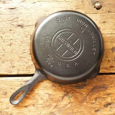 Vintage GRISWOLD Cast Iron SKILLET Frying Pan # 5 LARGE BLOCK LOGO - Ironspoon picture