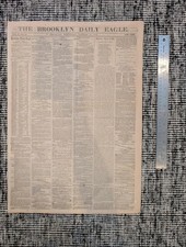 1862 Brooklyn Eagle — First Edition Battle News & Dickens — Jan 15 picture