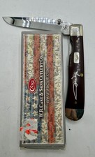 Case 7495 John Wayne Trapperlock Smooth Brown Synthetic 4154LSS Pattern NIB picture