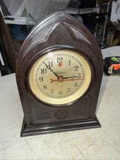 Warren Telechron M1 The Cathedral Bakelite Electric Desk Mantel Clock Works picture