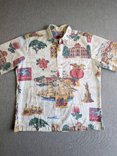 Vintage Reyn Spooner Hawaiian Traditionals Pullover Shirt Great Republic Map L picture